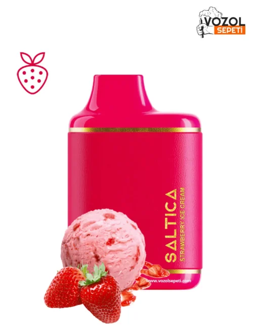 Saltica 6000 Strawberry ice Cream Puff