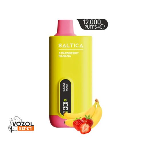 Saltica 12000 Strawberry Banana Puff