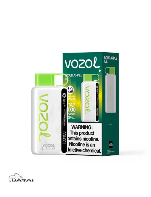 Vozol 12000 Sour Apple ice Puff